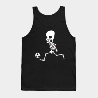 soccer skeleton halloween Tank Top